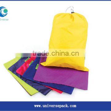 Plain nylon drawstring bag for packing