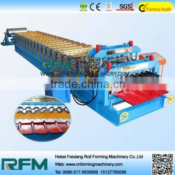 FX double layer corrugated sheet and trapezoid sheet roll forming machine