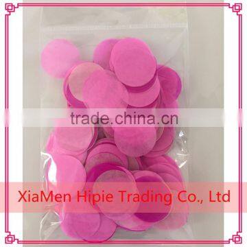 Pink Round Biodegradable Tissue Paper Wedding Throwing Confetti