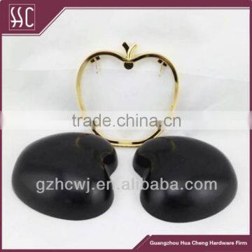 Zinc Alloy Apple Shape Metal Clutch Frame With Black Plastic Shall Box Purse Frame Supplier's Choice photo-4
