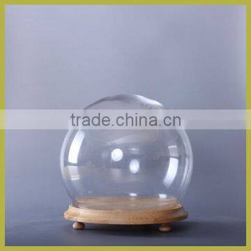 Clear glass display dome