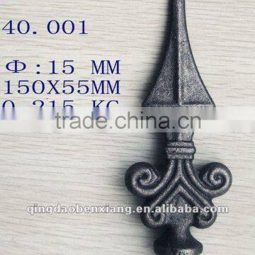 decorative wrought iron arrows for gate or fence