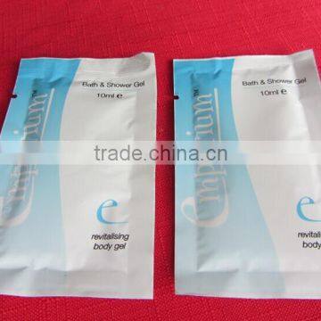 cheap hotel disposable shower gel pouch