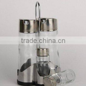 Glass condiment bottles