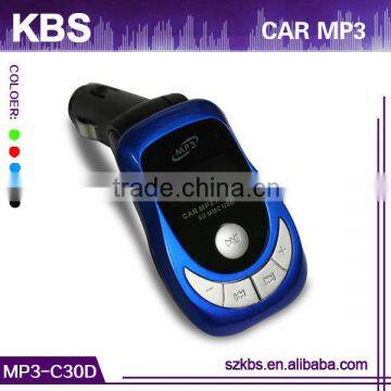 Shenzhen car fm transmitter mp3 player with LED display OR LCD display