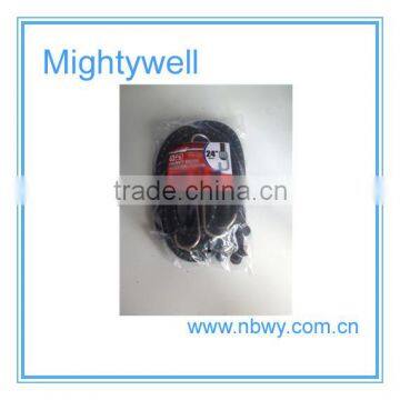 5pcs 24'' length Trucks, motorcycle heavy duty bungee cords,rubber stretch cord with PE bag and Sticker