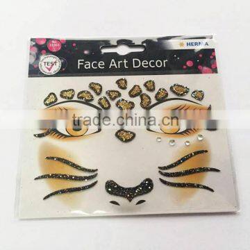 custom party bling face sticker bindi makeup crystal tattoo sticker