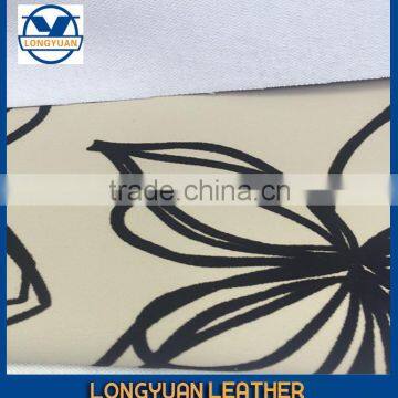 Embossed With Flocking Sofa pu Leather and for Chair/decoration/wallpaper Leather Furniture photo-4