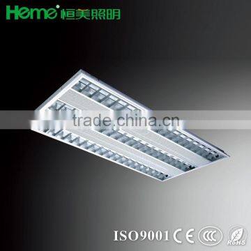 T5 recessed parabolic grille lighting fixture