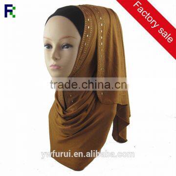 Wholesale Charm Glitter Shimmer Paillette Scarf Hijab With Rhinestones Shawls For Women