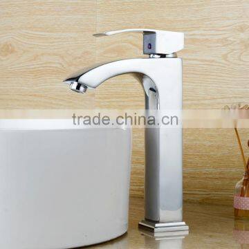 QL-1432 High quality wash basin faucet square bathroom basin faucet solid brass basin faucet