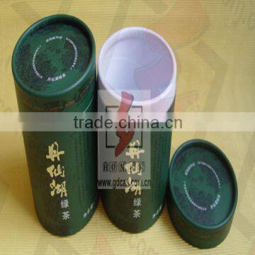 eco-friendly paper tube green tea packing boxes wholesale