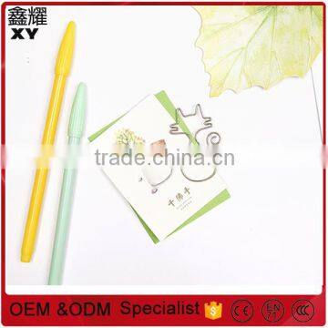Promtional gifts customer logo silver metal wire cute cat shape paper clips animals