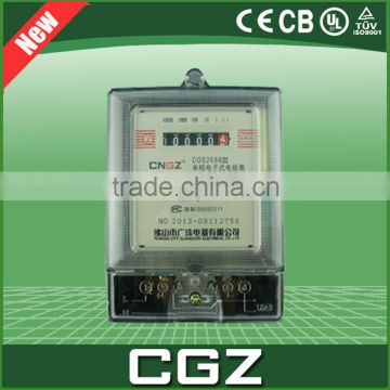 5A-100A Single phase digital display electronic din rail energy meter