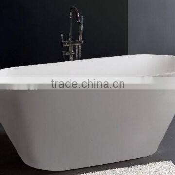 Artificial stone modern design freestanding bathtub,acrylic solid surface bathtub