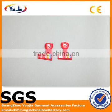 Bags logo design cheap pvc rubber label