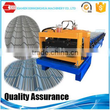 China supplier new condition and glazed steel tile roll forming machine