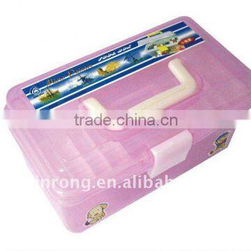 Professional plastic hair salon tool case E027