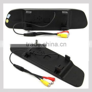 Car Reverse Rearview 16:9 4.3 Inch Car Security Mirror Monitor for Camera Dvd Vcr 12v photo-2