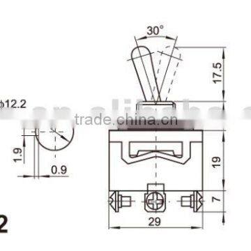6A 125VAC ON-OFF 2P Toggle Switch,ignition Switch for Electric Scooters photo-2