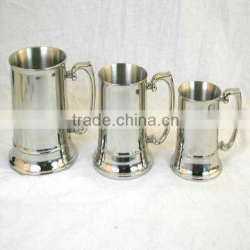 stainless steel beer cup or mug