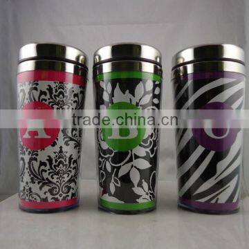 16oz Double Wall Paper Inserted Stainless Steel Travel Mug/custom Printed Travel Mugs