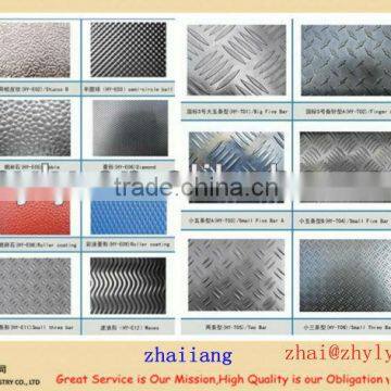 Embossed aluminum alloy plate