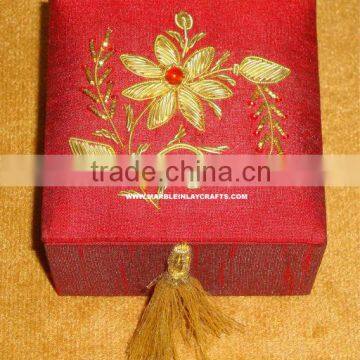 Indian Hand Embroidery Home Decorative Jewelry Box photo-1
