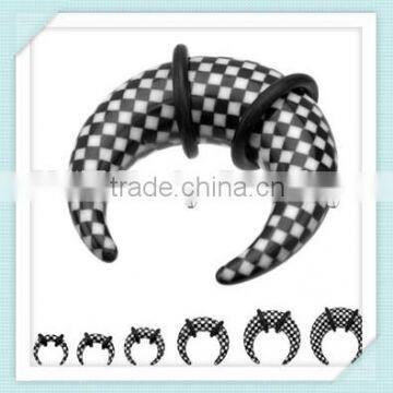 Acrylic black horseshoe jewelry body piercing jewelry