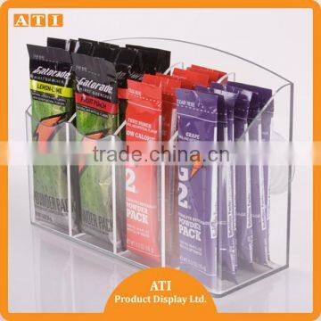 High quality OEM Clear acrylic merchandise display snack display with suction cup