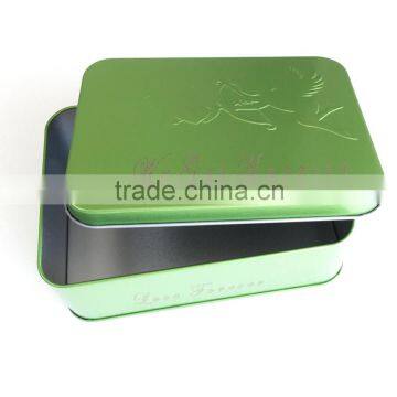 Lovely gift square shape tin box for chocolate,candy,cookies,food