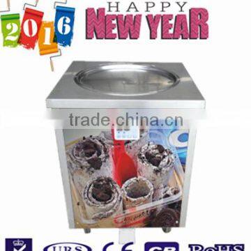 2016 factory supply single/one pan fry ice machine for ice cream shops