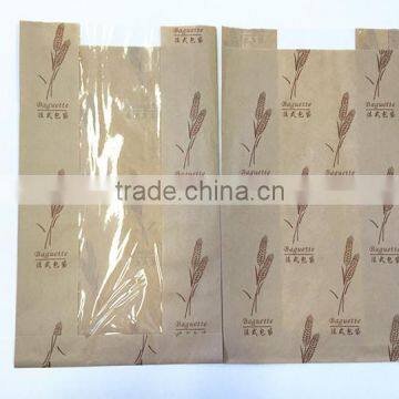 Custom Printed Brown Bread Paper Bags With PP Window photo-4