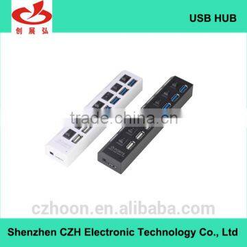 5 Gbps usb 3.0 7 por hub, 4 port 3.0 hub and 3 port 2.0 hub with individual switches and led indicators