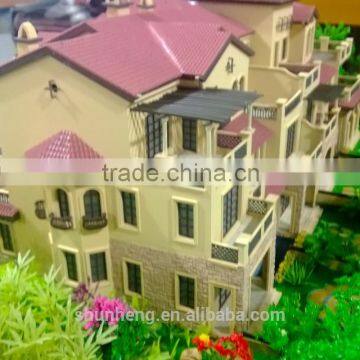 scale in 1/50 3D Maquette Western Style Villa Miniature building Model