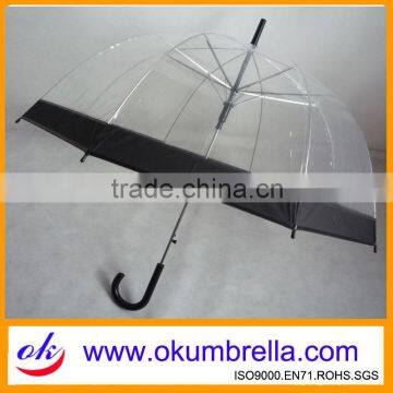 23"x8k Dome And Transparent Straight Umbrella from Manufacturer