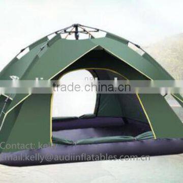 Outdoor Camping Tent High Quality 3 or 4 Person Hiking Double Layer Tent