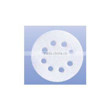 White surface Velcro Sanding Disc with 8 holes