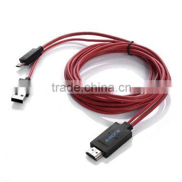 MHL Micro USB to HD MI 1080P HDTV Cable Adapter for Samsung Galaxy S5 Note3 New photo-3