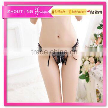 LG2134 pearl sexy thongs transparent lingerie women lace underwear