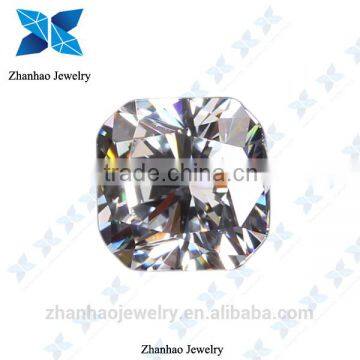 eight heart and eight arrow loose cubic zirconia stones cushion cut