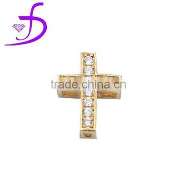 Bulk sale 925 sterling silver tiny cross pendant with CZ