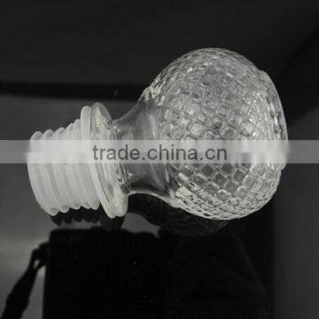 Clear Ball Glass Wine Bottle With Lid photo-2