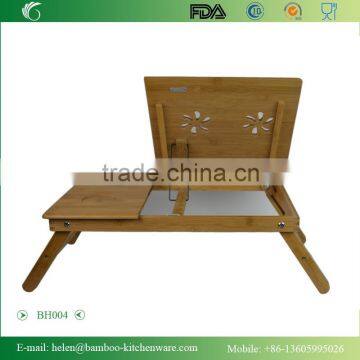 BH004/FLGB/FDA Eco-friendly Bamboo Wooden Portable Folding Laptop Desk Portable Furniture photo-3