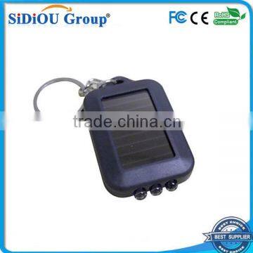 high quality solar led flashlight keychain