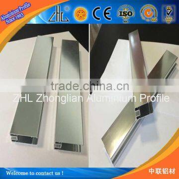 aluminum profile for glass shower door frame,6463 high brightness polishing aluminium extrusion