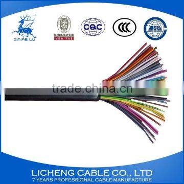 kvv 24*1.0mm2 pvc insulated pvc sheathed copper control cable for lightning cable