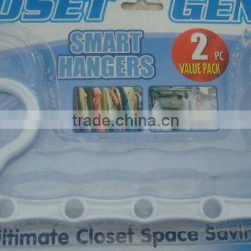 PLASTIC SMART HANGER SET OF 2