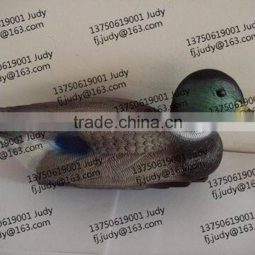 Plastic floating hunting duck decoy
