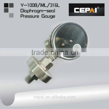 Dial 150mm Flange Type Diaphragm Seal Pressure Gauge photo-3